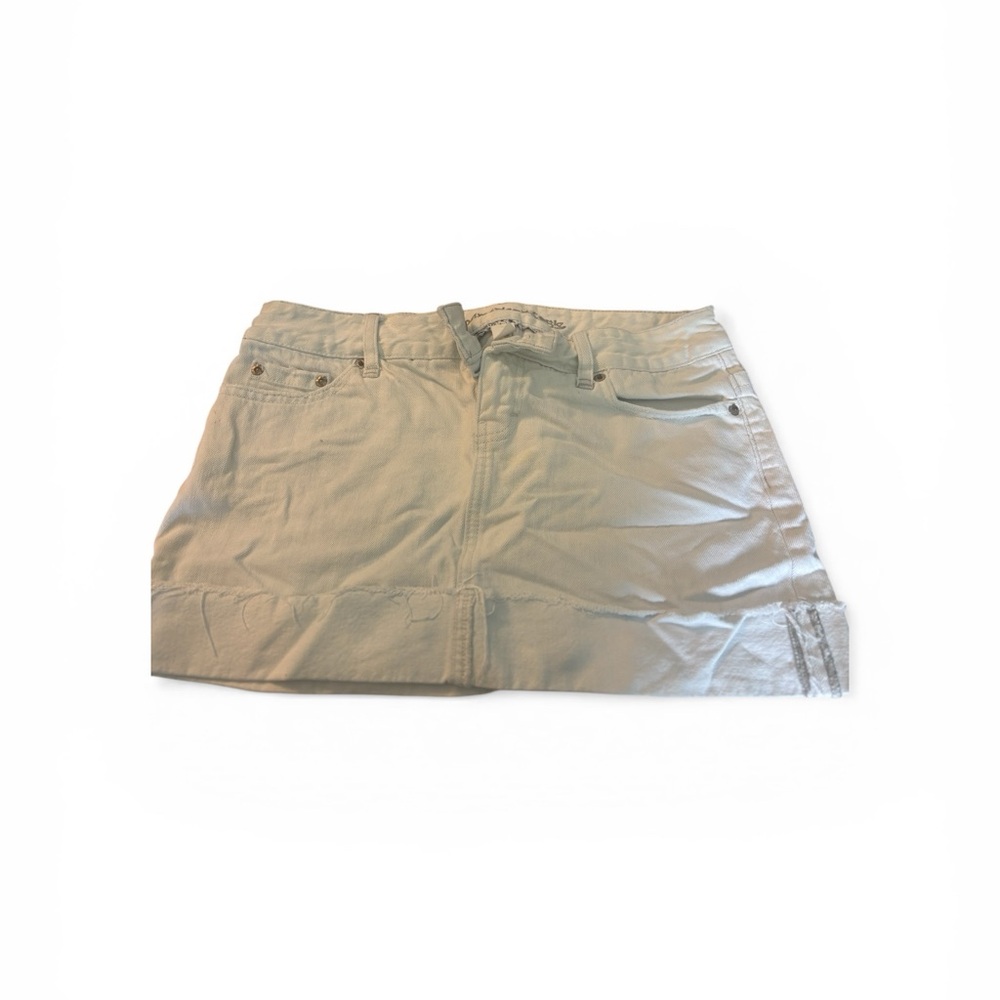 American eagle Casual white Denim Mini Skirt